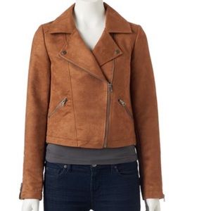 Mudd Faux Suede Moto Jacket